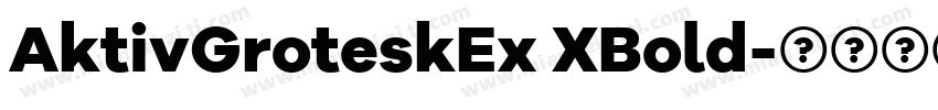 AktivGroteskEx XBold字体转换